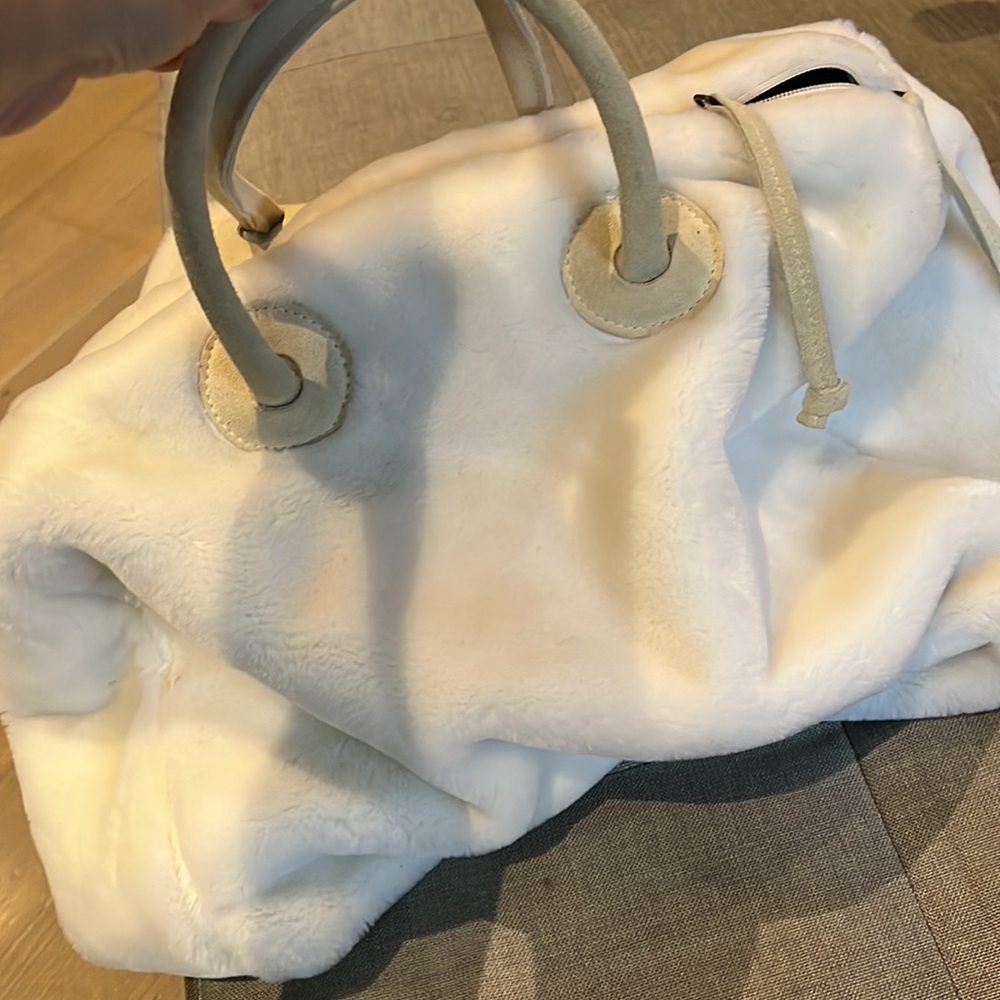 Monica Bianco faux fur tote